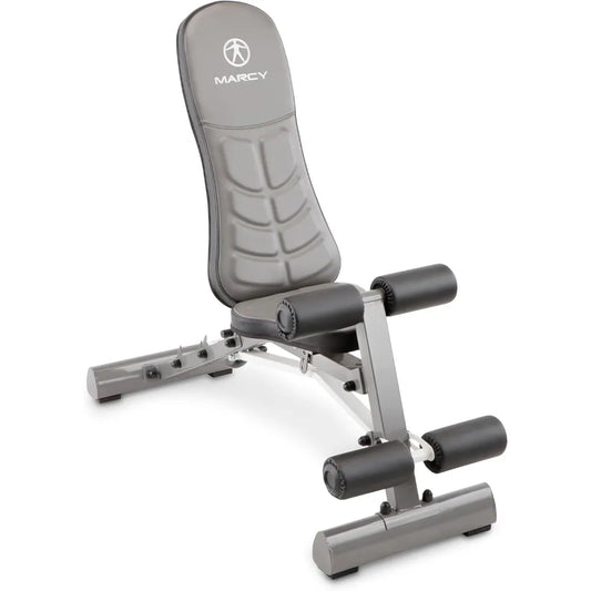 Marcy Deluxe Foldable Utility Bench Gym Equipment