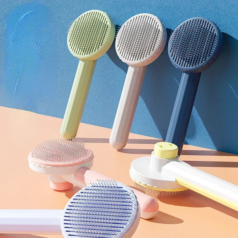 Cat Grooming Brush For Cats ProfessionalGrade HairRemoval Tool OneClickRemover Durable