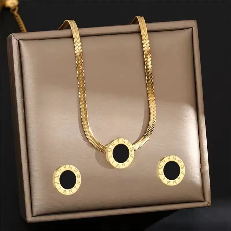 Fine Or Fashion Stainless Steel Jewelry Necklace Earrings