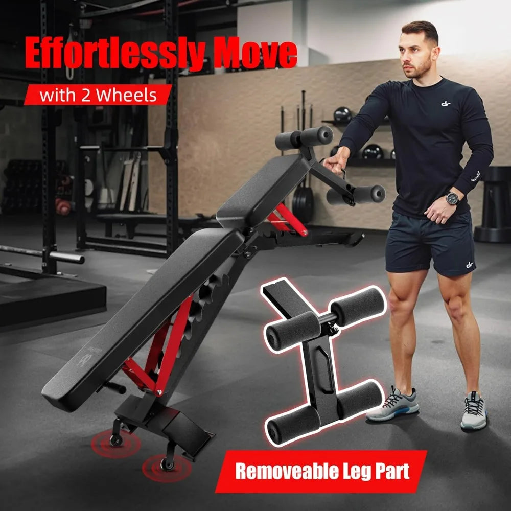 Adjustable Weight Bench for Home Gym by Crush Int