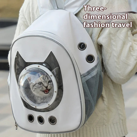 CN Guangdong Transparent Bubble Pet Backpack Carrier BreathabilityEnhanced Mesh System