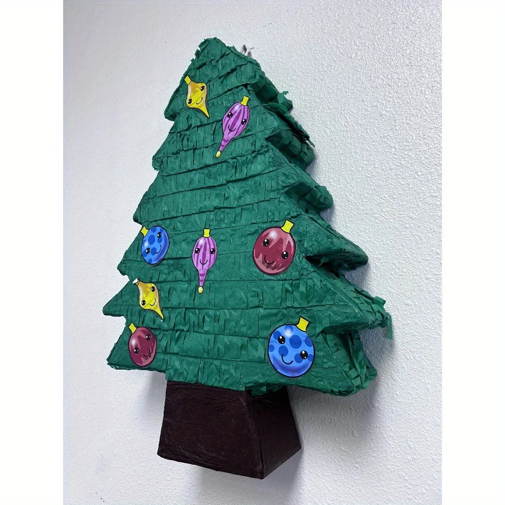 Festive Christmas Tree Pinata With LED Lights For Parties