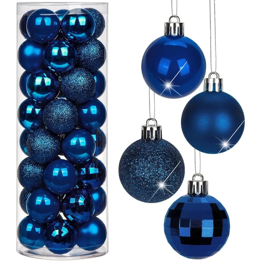 Christmas Ball Ornaments Shatterproof Matte Mini Decorations For Xmas Tree