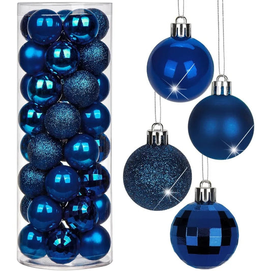 Christmas Ball Ornaments Shatterproof Matte Mini Decorations For Xmas Tree