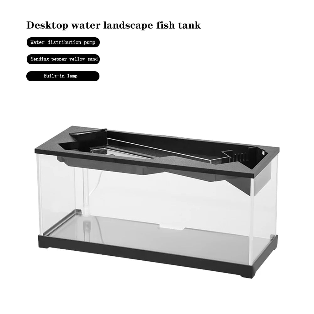 Hign-concerned Aquarium Tank With Built In Light Water Pump SuperDurableAcrylicTank