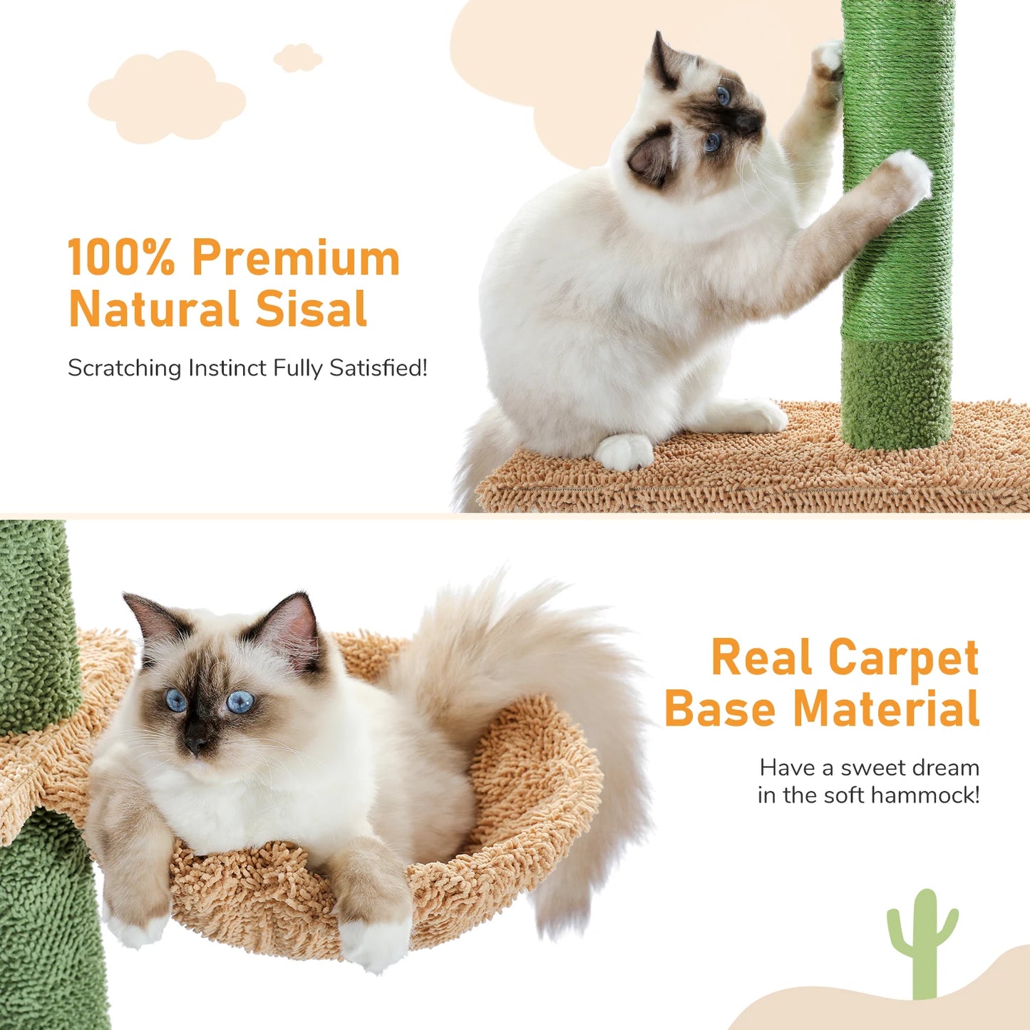 PAWZ Road Cat Tree 5 Tier Floor To Ceiling Cat Tower With Scratching Post Hammock Ball