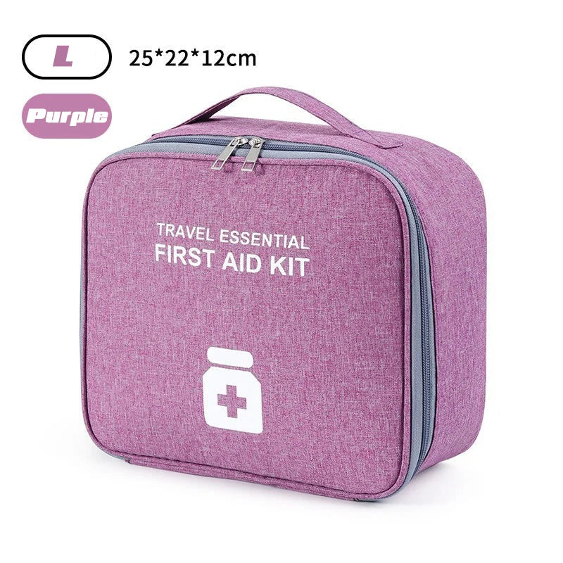 Home First Aid Kit Large Capacity Empty Medicine Storage Bag Portable Travel Medicine Box Survival Bag Emergency Bag For Car