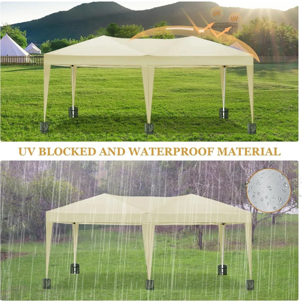 Pop Up Canopy Tent With Sidewalls Weatherproof UVProtection AllWeatherDurable Events