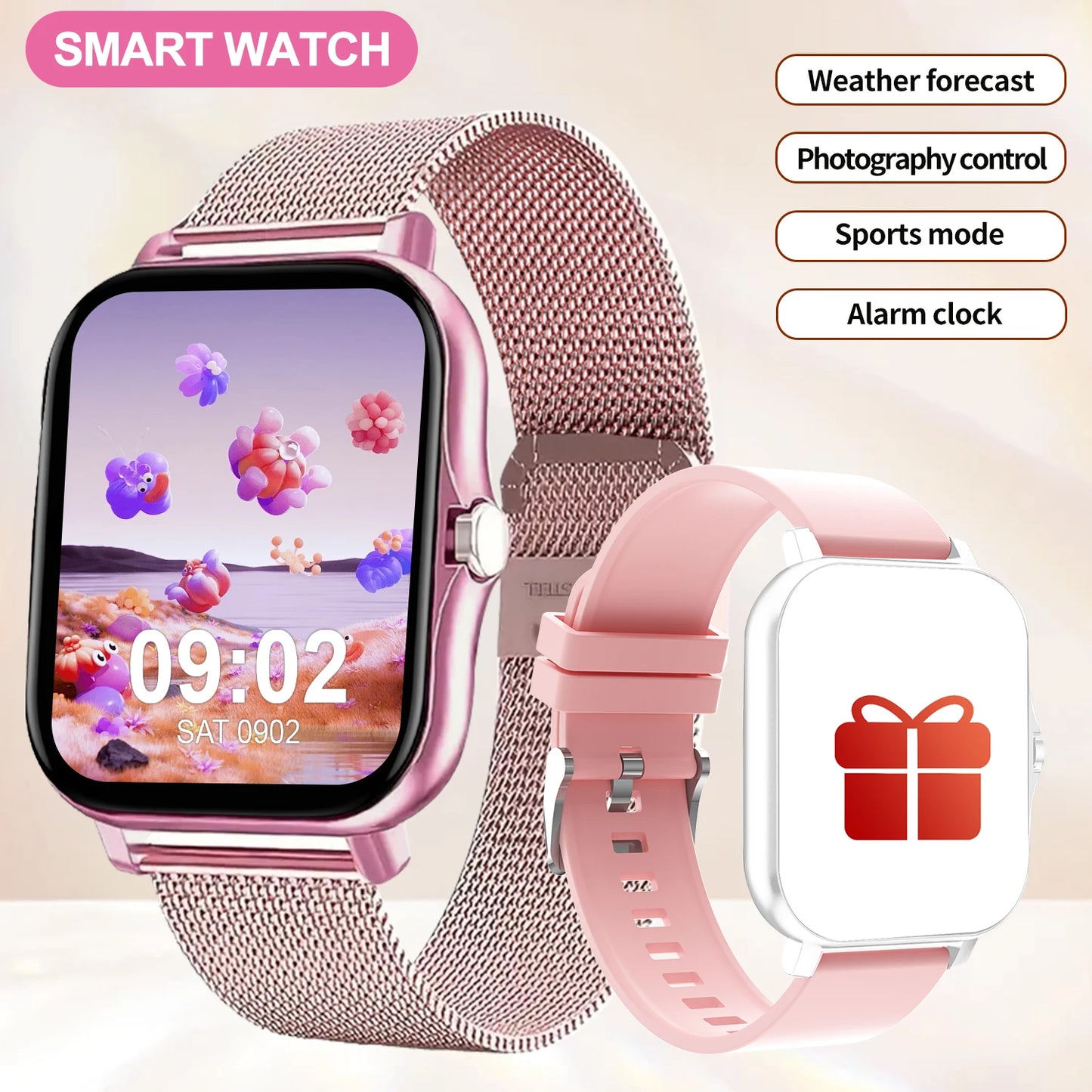 LOMAXFR Smartwatch Multi Sport Mode Call and Message Alerts