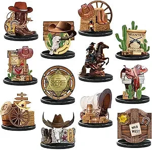 Western Cowboy Centerpieces Set of 12 for Party Tables