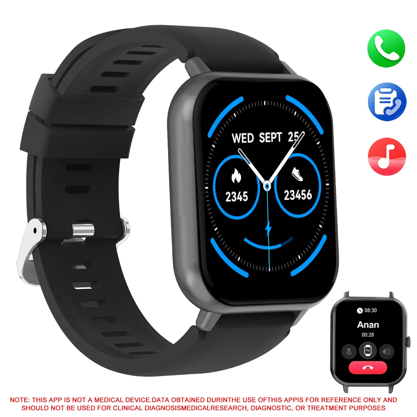 LOMAXFR Smart Watch With Wireless Calling And Fitness Modes