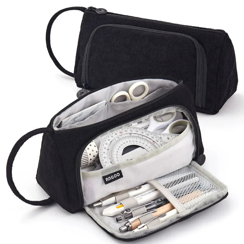 Angoo Pencil Case Large Capacity School Pouch For Students