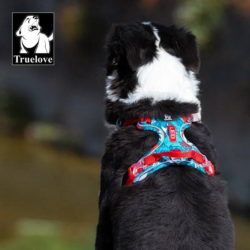 Truelove Camouflage Reflective Dog Harness Easy Adjust Upgrade Version