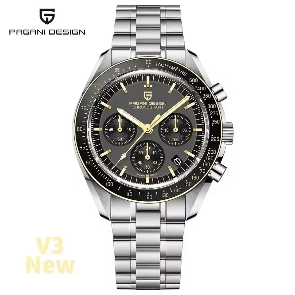 Pagani Design Moon V6 Mens Quartz Chronograph Watch