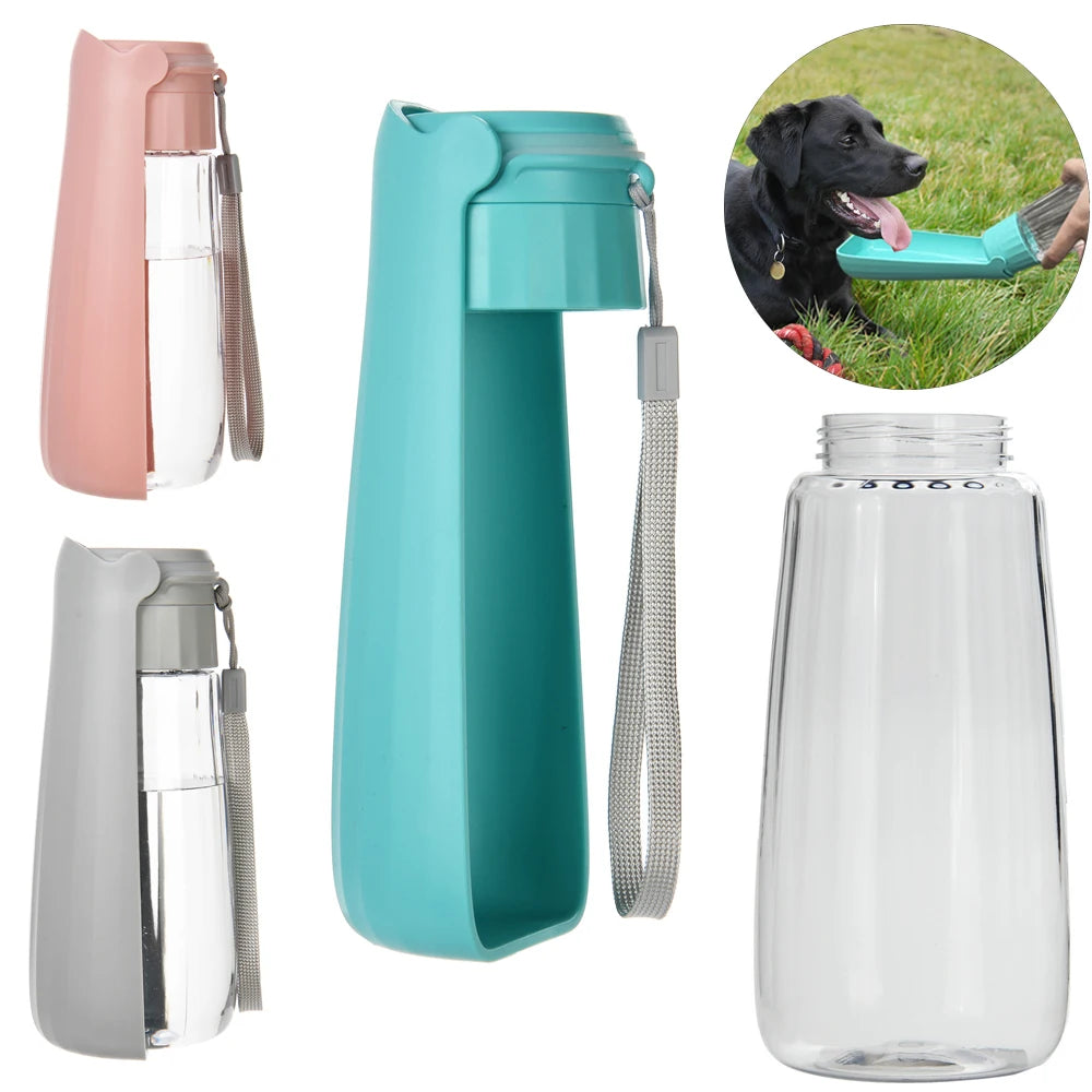Holapet Outdoor Portable Dog Water Bottle Leak Proof High Capacity Pet Drinking Bowl For Dogs Cats