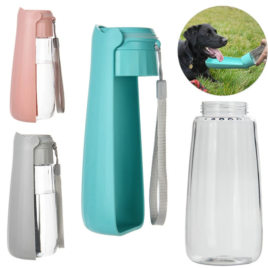 Holapet Outdoor Portable Dog Water Bottle Leak Proof High Capacity Pet Drinking Bowl For Dogs Cats