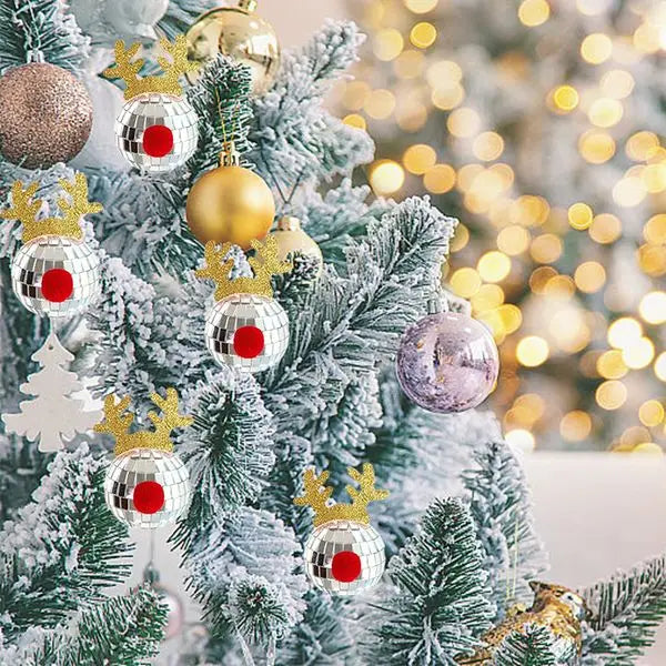 Disco Mirror Ball Ornaments For Christmas Parties Decor
