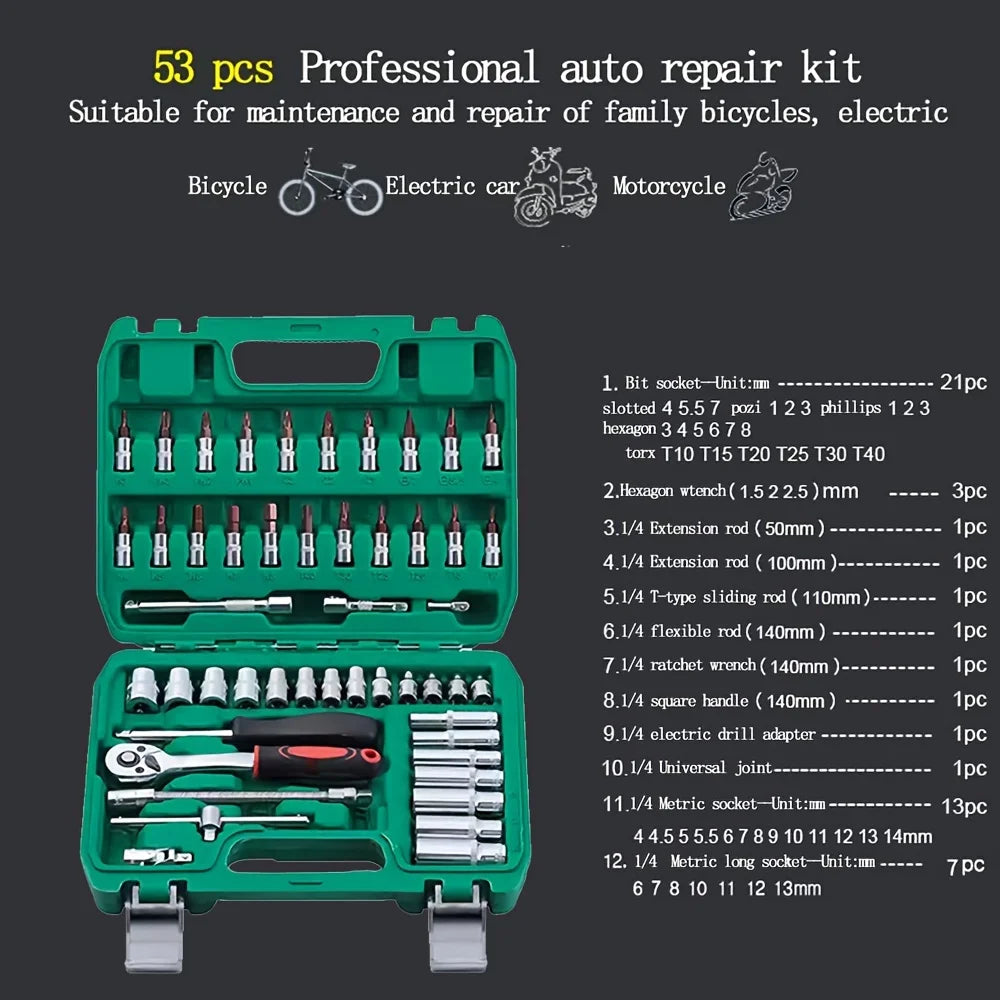 NIUXIANGDIY Socket Ratchet Set With Bits And Extensions