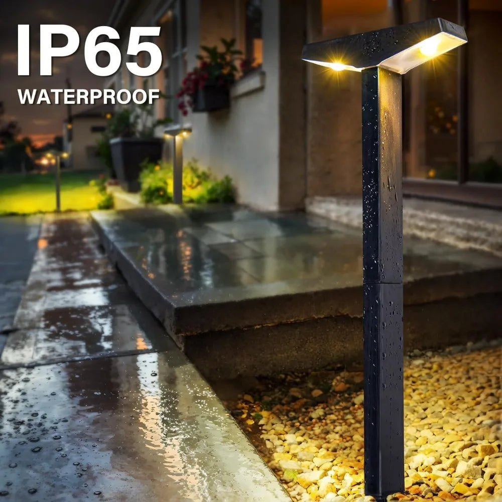 Waterproof Solar Garden Decorative Landscape Lighting for Path, Lawn, Walkway, Driveway, Backyard Decor - Warm White
