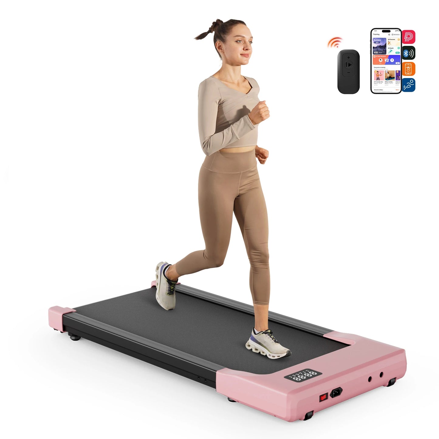 Superun Portable Under Desk Treadmill with Remote Control
