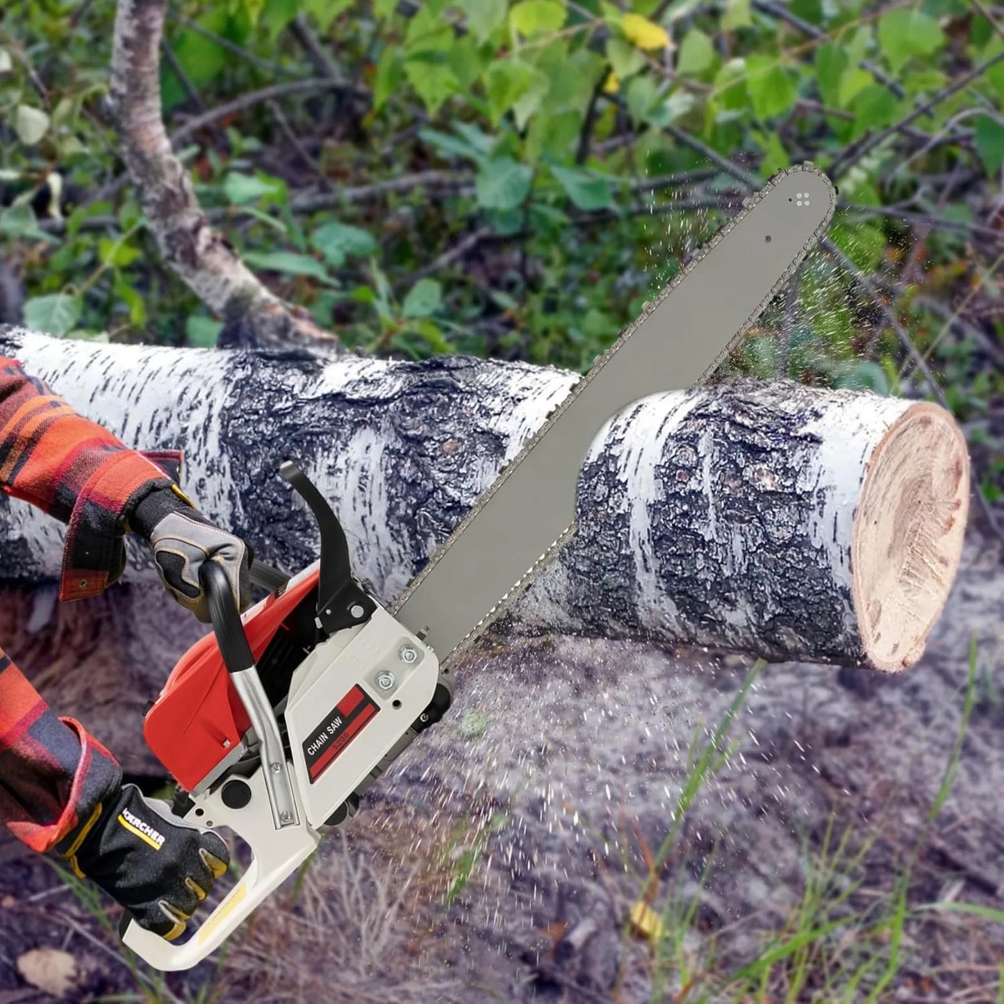 Chainsaw 52cc 2 Stroke Gasoline Portable Woodcutting