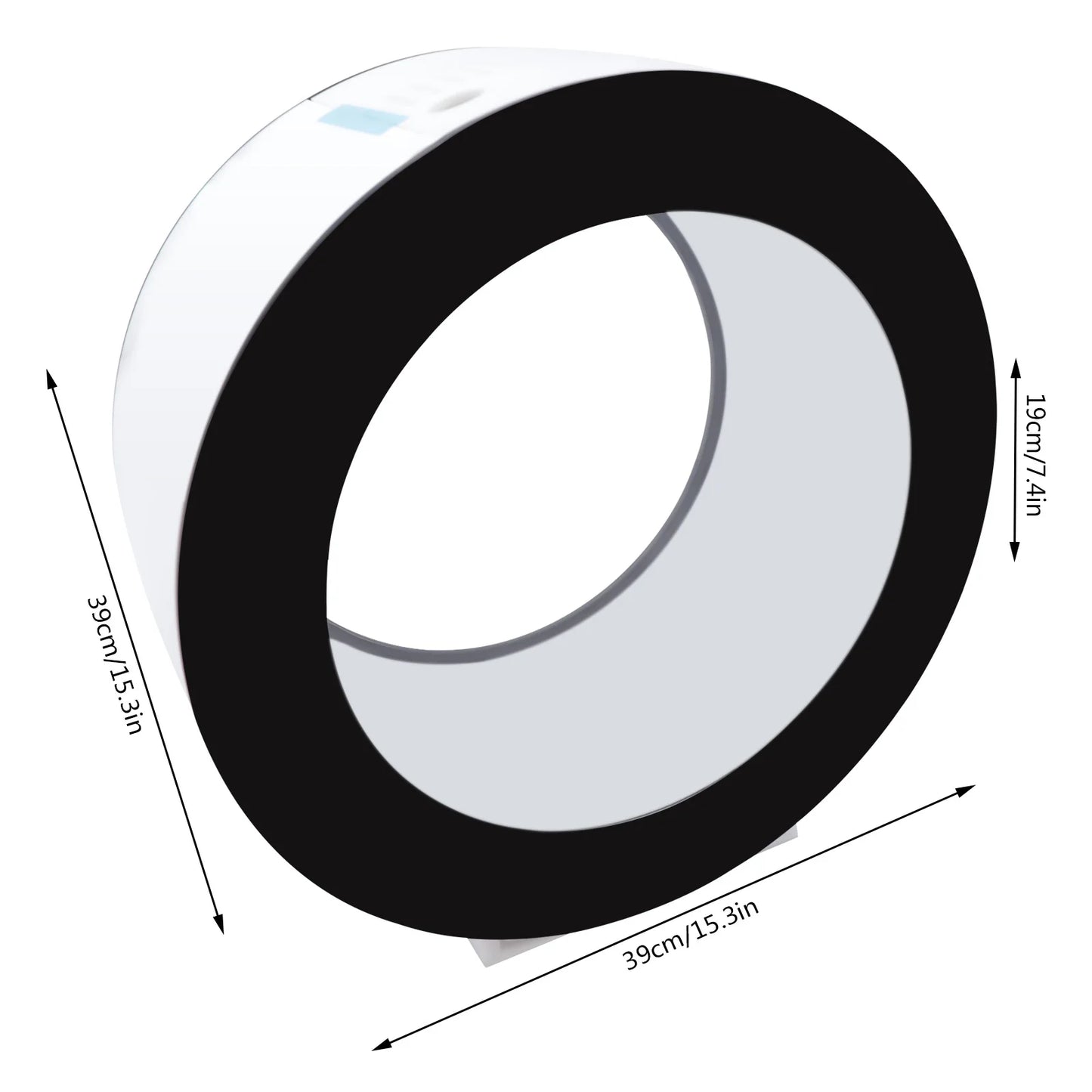 Hign-concerned 12V LED Round Jellyfish Aquarium Tank Acrylic Desktop DisplayUnit