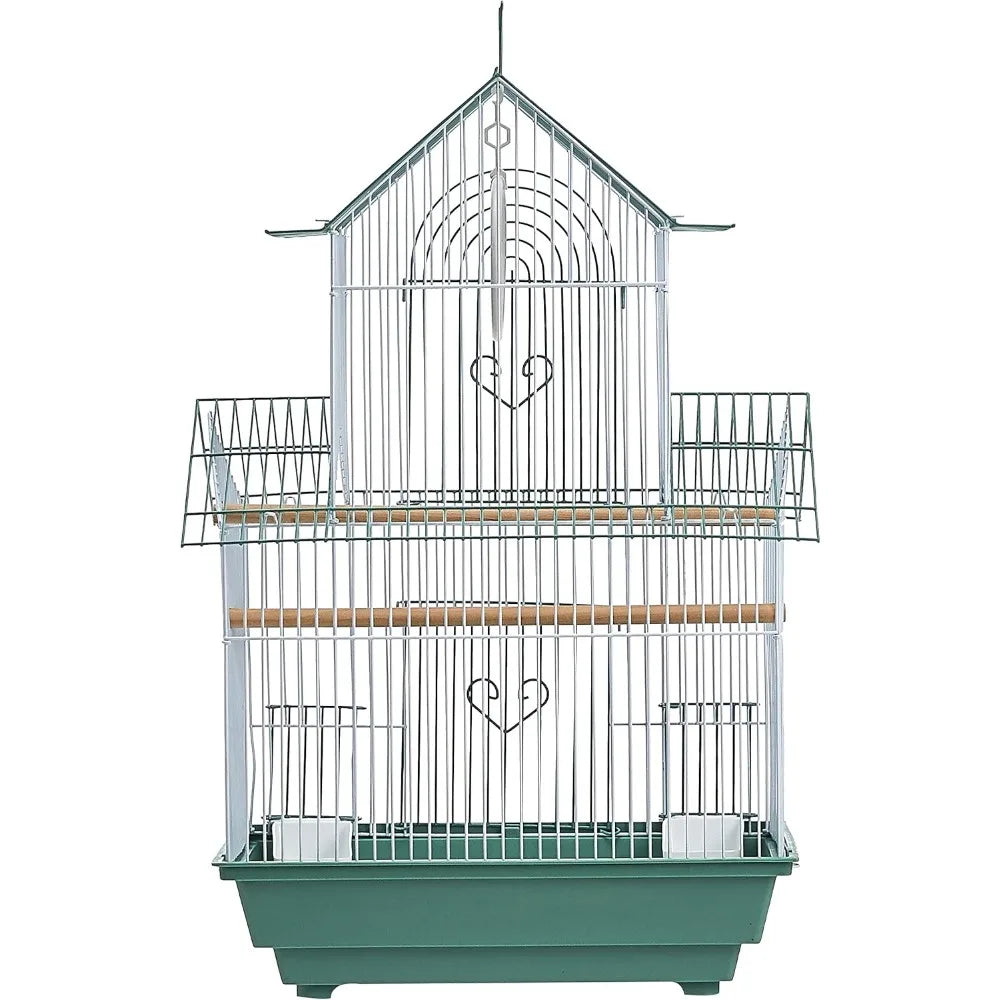 Stainless-Steel Bird Cage For Parakeets Indoor Non-Toxic Powdercoated Enclosure System