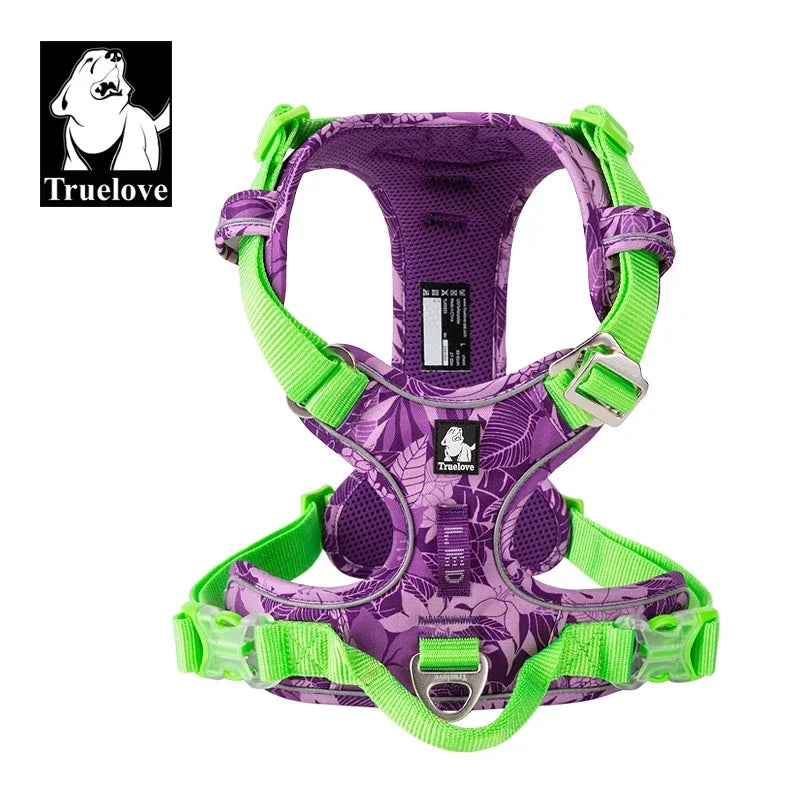 Truelove Camouflage Reflective Dog Harness Easy Adjust Upgrade Version
