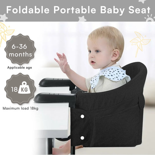 UBRAVOO Portable Foldable Easy Feeding Hook-On Table High Chair for Babies 6 Months to 3 Years