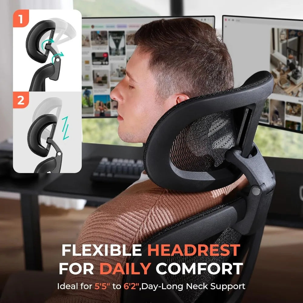 Guangbai Ergonomic Mesh Office Chair With Adjustable Lumbar