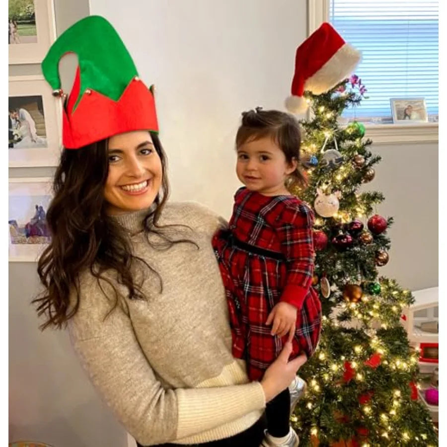 Moon Boat Christmas Elf Felt Hat 3 Pack Decorations