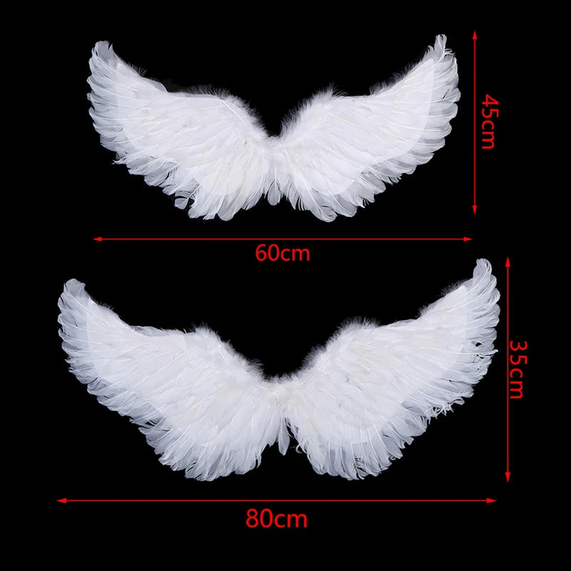 Guangdong Angel Feather Wings For Party Cosplay With Elastic Straps