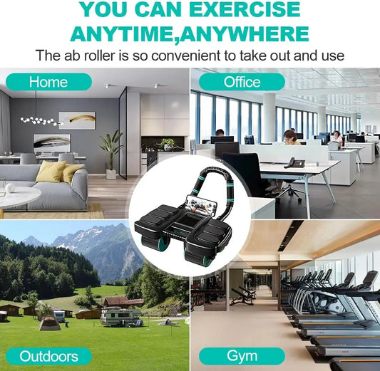 Function Automatic Rebound Ab Roller Wheel With ElbowSupportPlus StabilitySystemPro