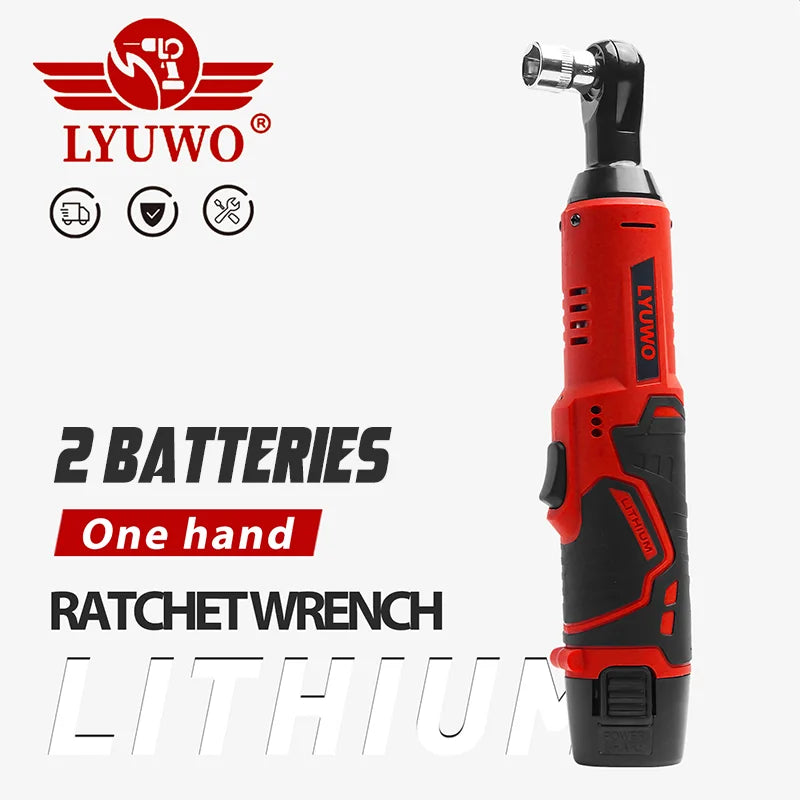 LYUWO Rechargeable Electric Ratchet Set Angle Drill Screwdriver