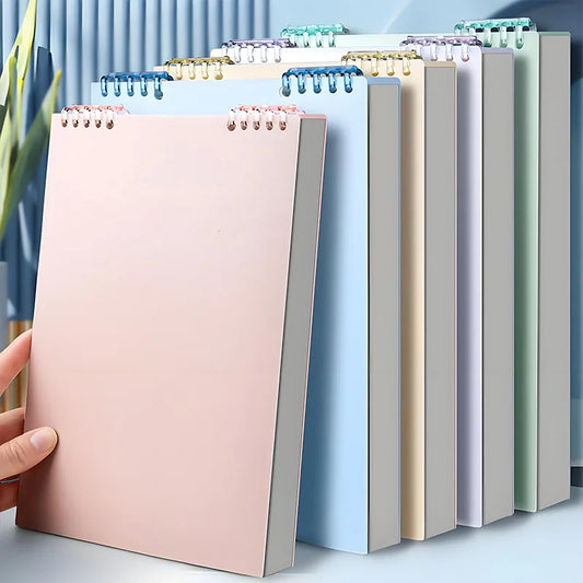 Hign-concerned Loose Leaf Notebook Wooden 360 Flip Office