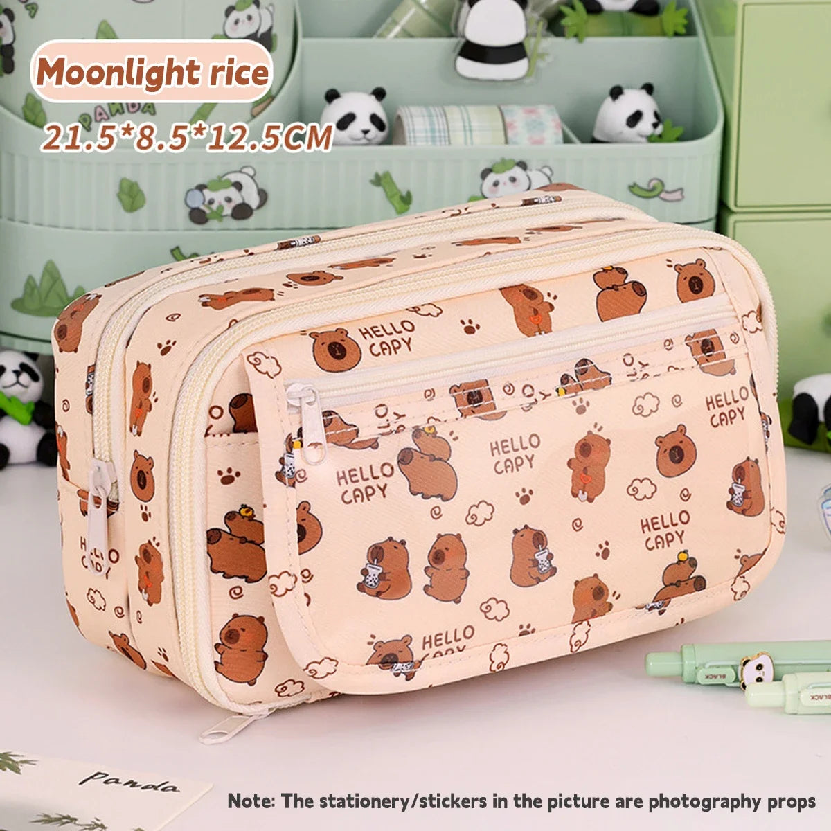 Dot Ding Kawaii Pencil Case Panda Design High Capacity