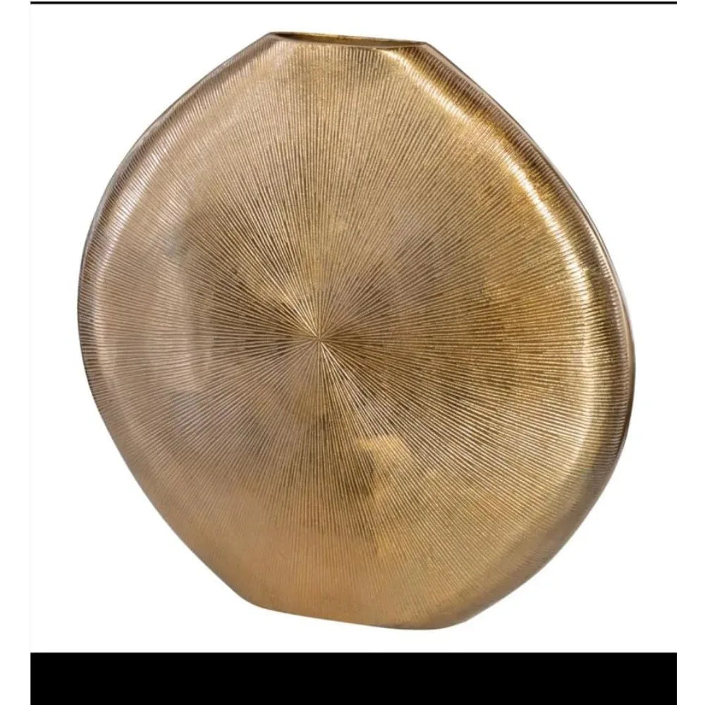 Gold Metal Vase Elegant Decorative Flower Vase for Home Décor Living Room Bedroom or Office Modern Minimalist Design Durable