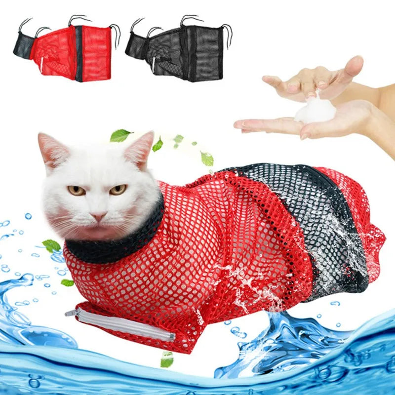 Charging Time Professional Cat Bathing Grooming ShowerBag Deluxe Restraint System