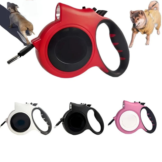 AHTOSKACN Telescoping Dog Leash With HighVisibility Strip For NighttimeOutdoor Safety