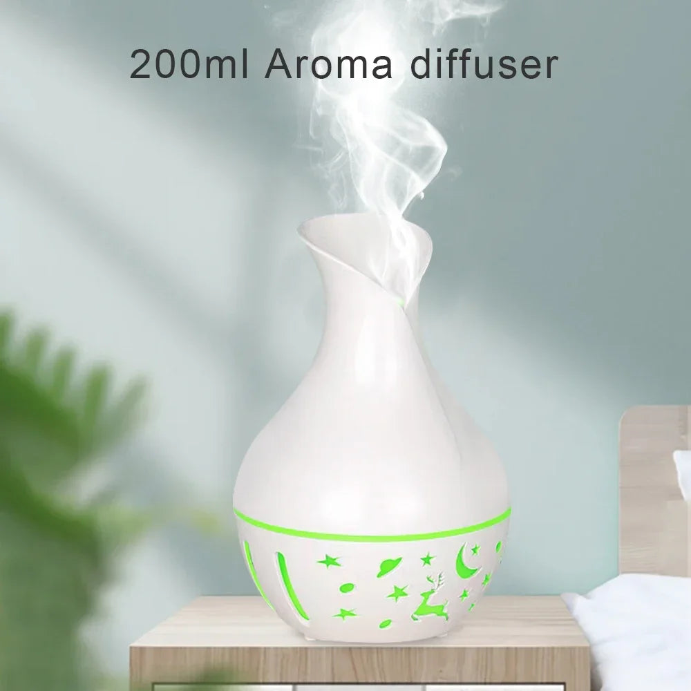 Hign-concerned Mini Ultrasonic Aroma Diffuser With LED Night Light