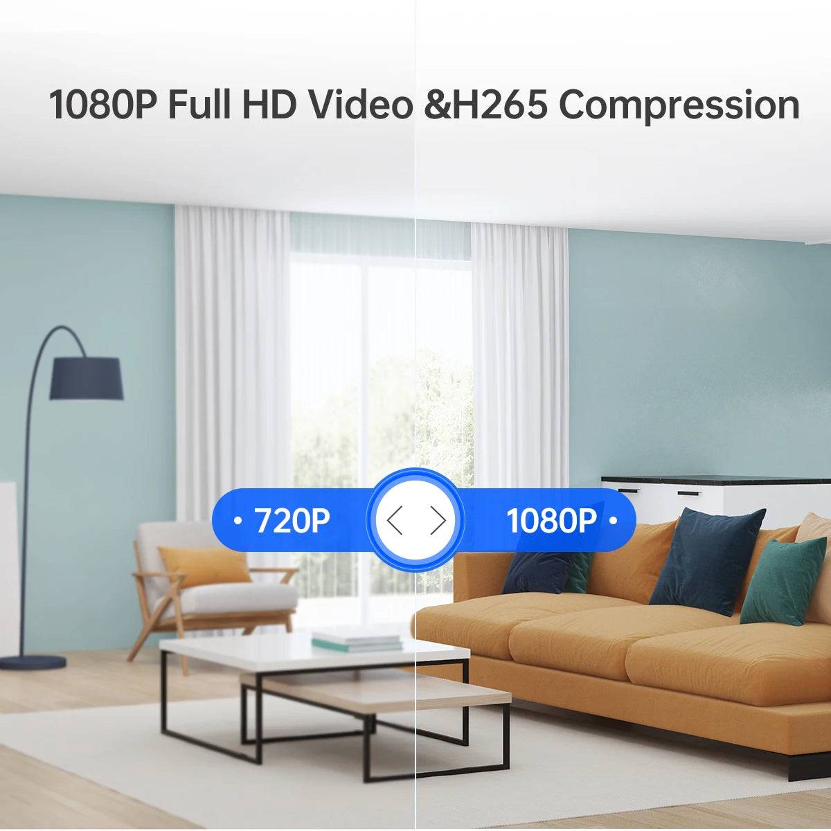 2MP Outdoor Mini WiFi IP Camera Smart Home Security Camera HD Color Night Vision Baby Monitor Two Way Audio Video Surveillance