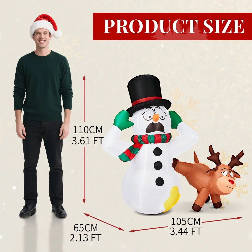 CN Guangdong Santa Snowman Inflatable Outdoor Decoration