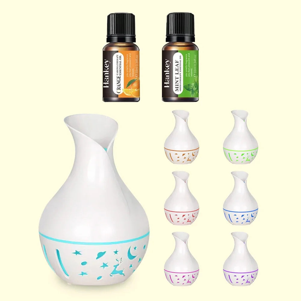 Hign-concerned Mini Ultrasonic Aroma Diffuser With LED Night Light