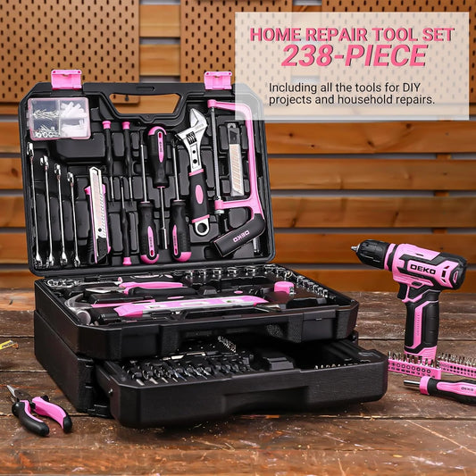 DEKODIY 12V Cordless Drill Tool Organizer Kit With Storage Case