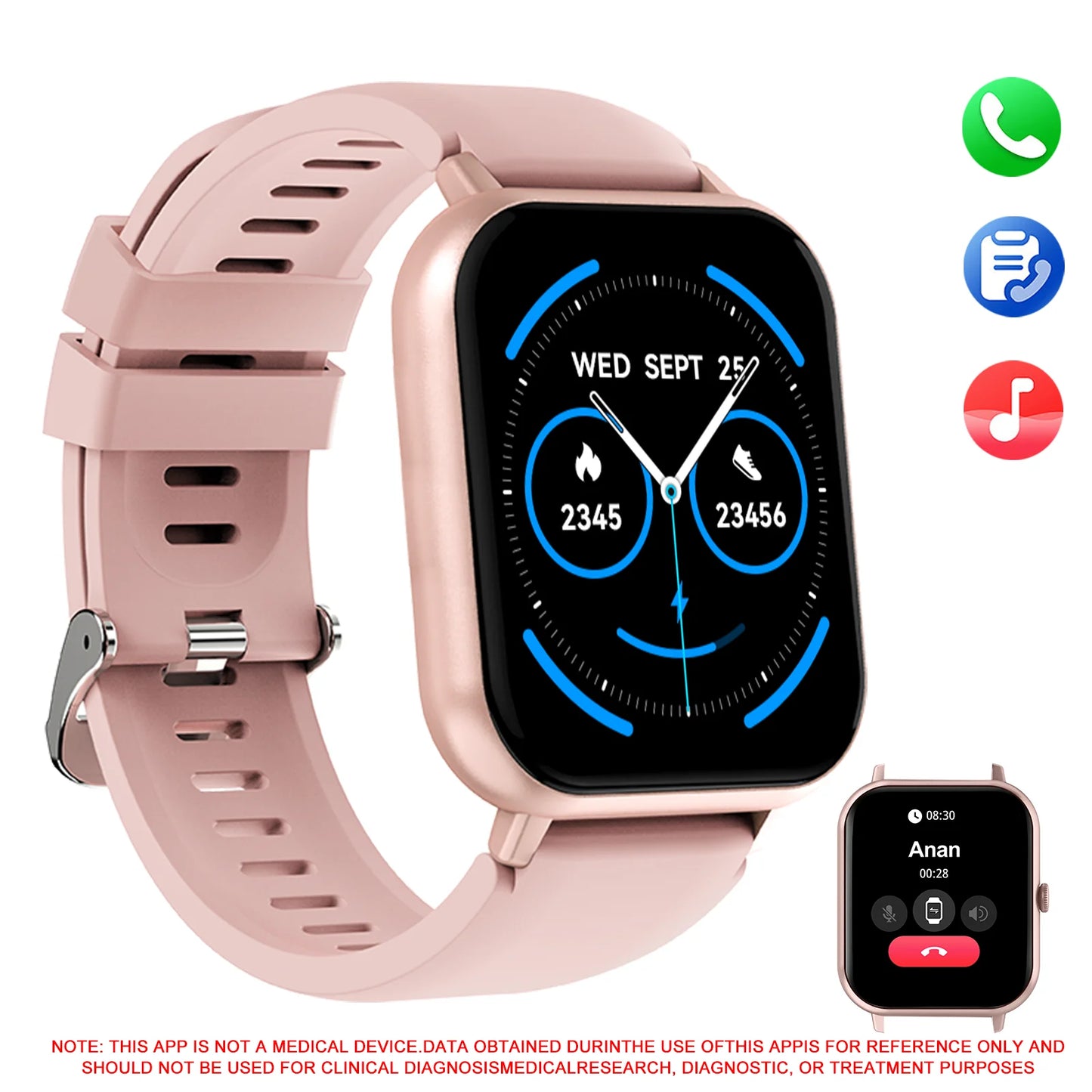 LOMAXFR Smart Watch With Wireless Calling And Fitness Modes