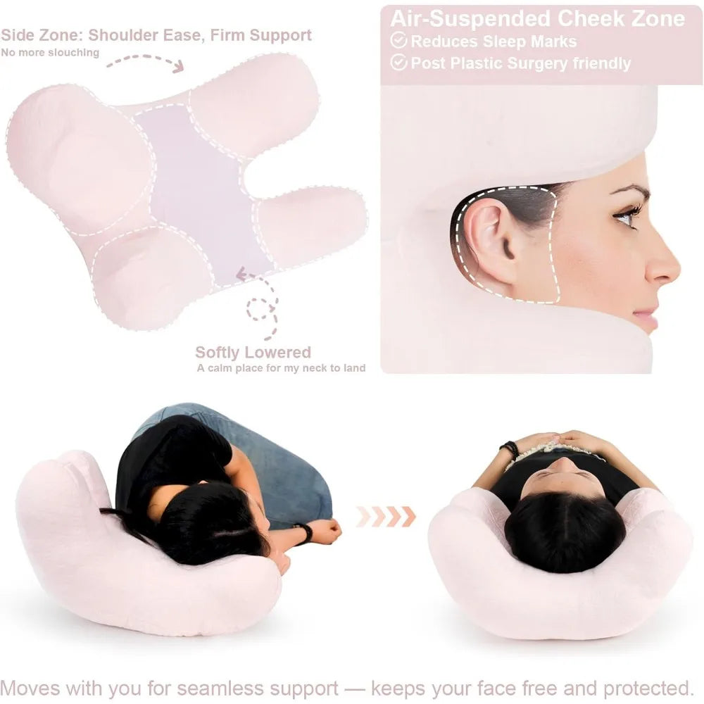 Universal Neck Support Pillow For Anti Wrinkle Sleep Comfort