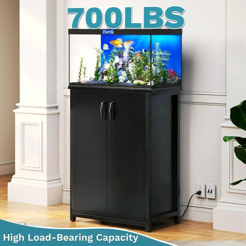 High Concerned Industrial-Grade Aquarium Enclosure Stand With Built-In Power Outlets