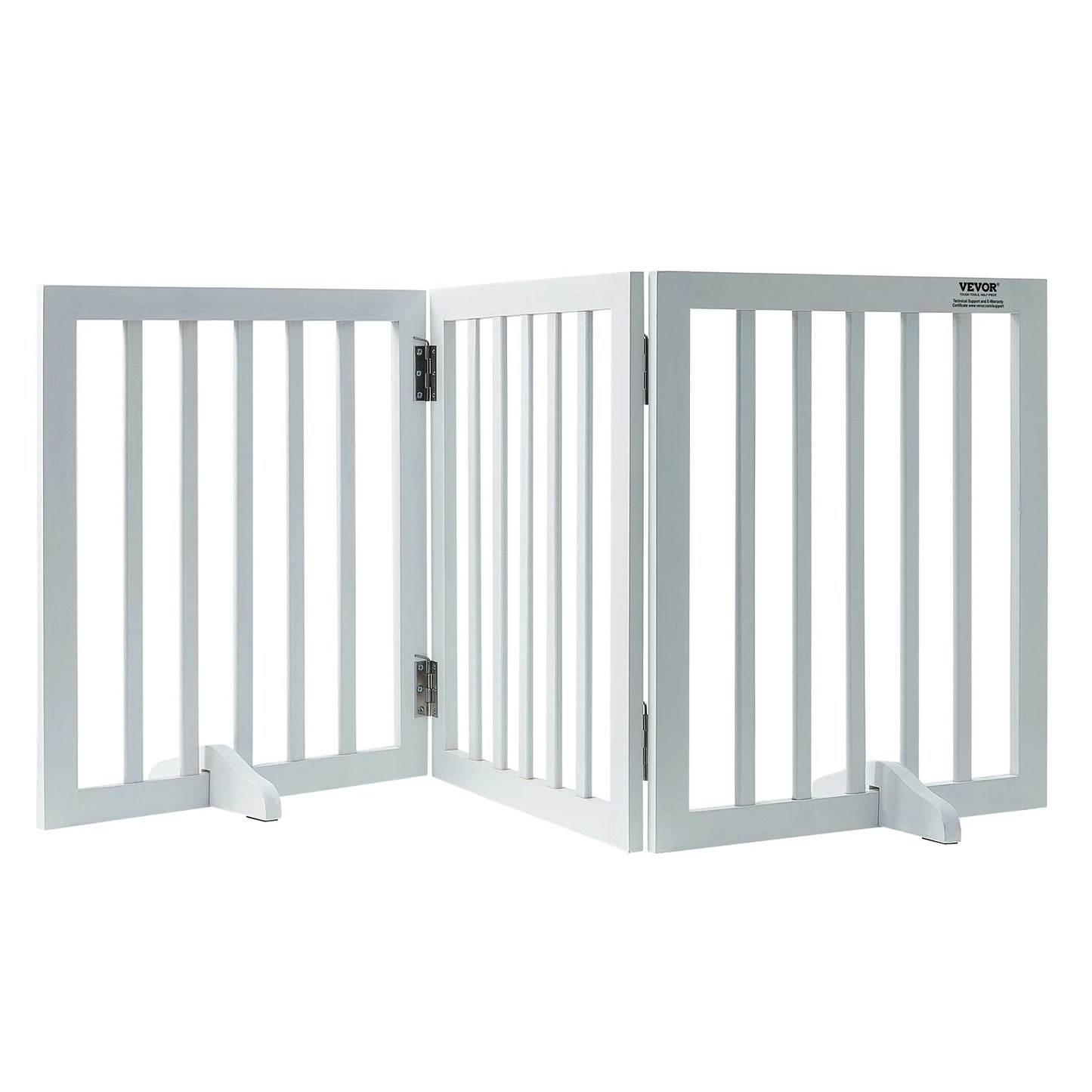 SucceBuy Free Standing Dog Gate Foldable Expandable Barrier