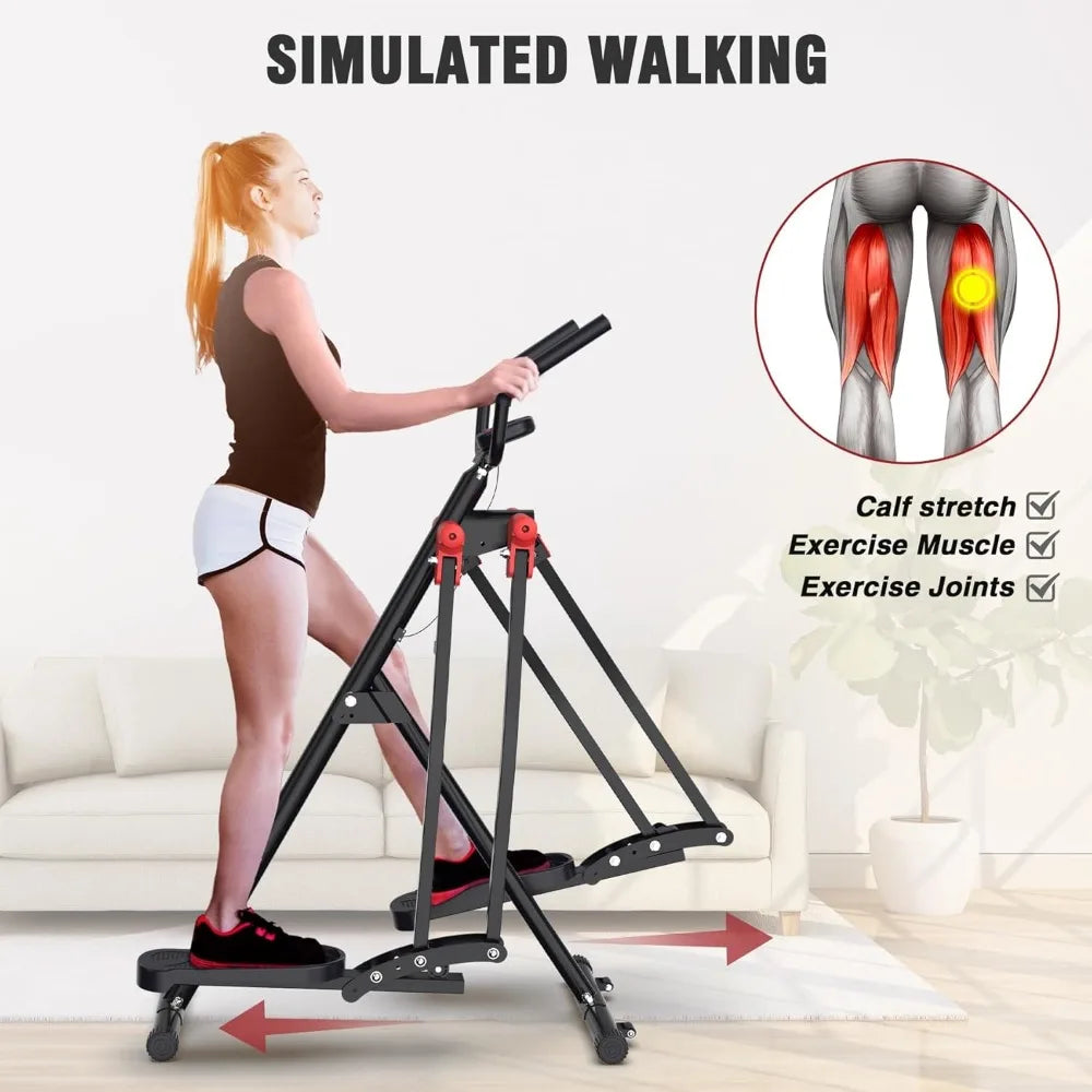 Air Walk Elliptical Glider Machine for Home Cardio Training