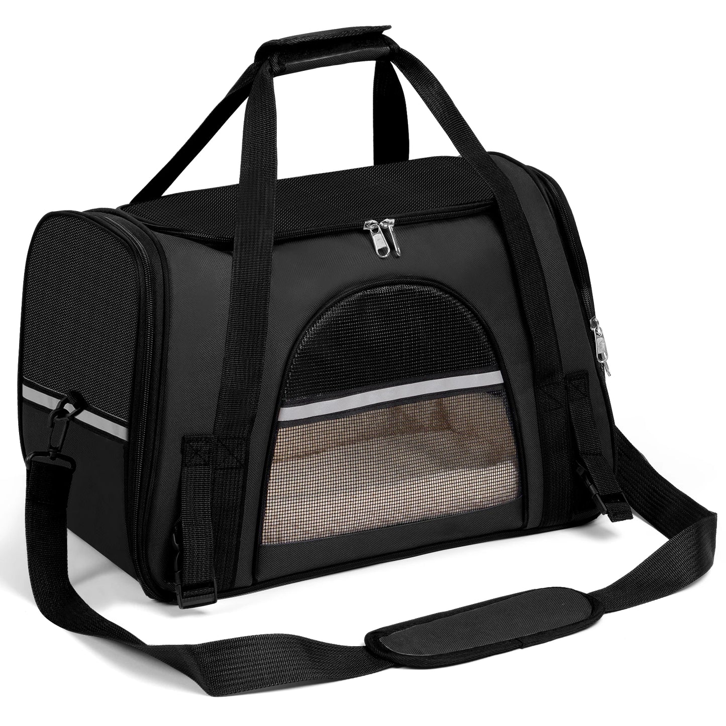 Closure AirlineApproved UltraDurable SoftSided PetCarrier TravelReady ForSmallPets